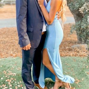 Wore one time - blue prom dress